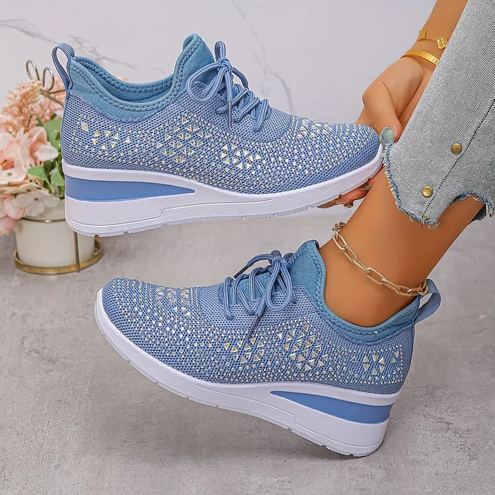 Margriet | Orthopedische sneakers met sprankelende strass