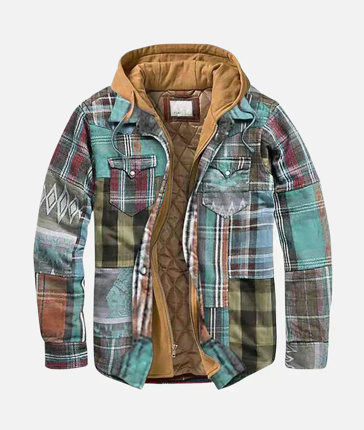 Eric | Patchwork geruite jas