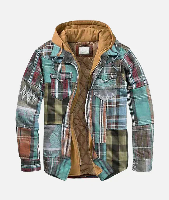 Jeroen | Veste patchwork met ruitpatroon