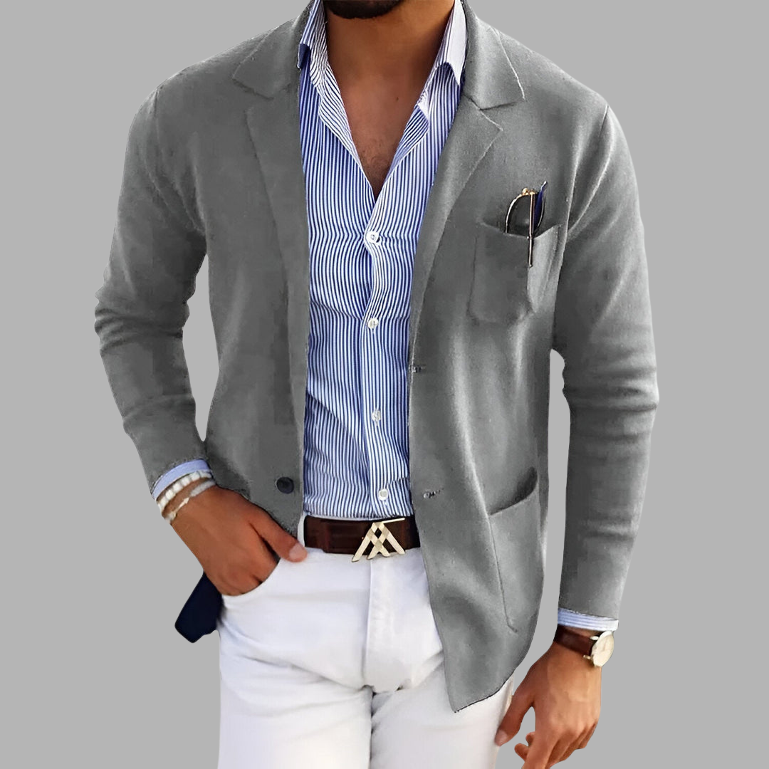 Karl | Lichtgewicht Strickblazer voor Elegantie en Comfort