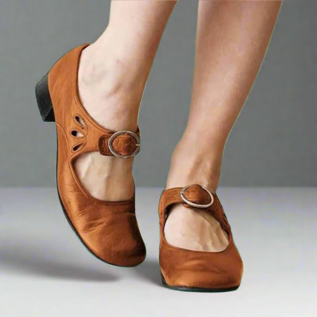 Carline | Orthopedische Leren Sandalen met Comfortabele Wedge Zool