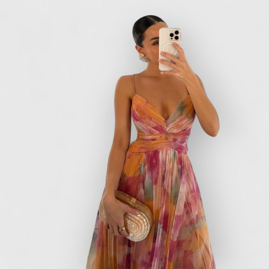 HILDA | MAXI JURK MET BLOEMENPRINT