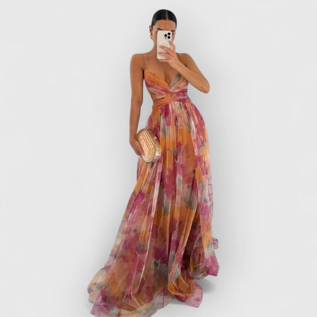 HILDA | MAXI JURK MET BLOEMENPRINT
