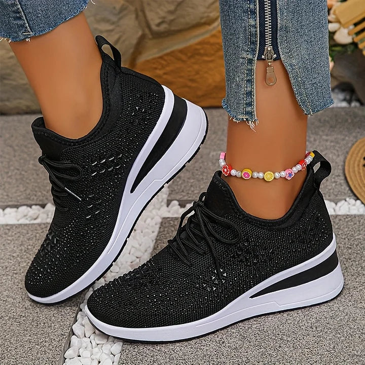 Margriet | Orthopedische sneakers met sprankelende strass