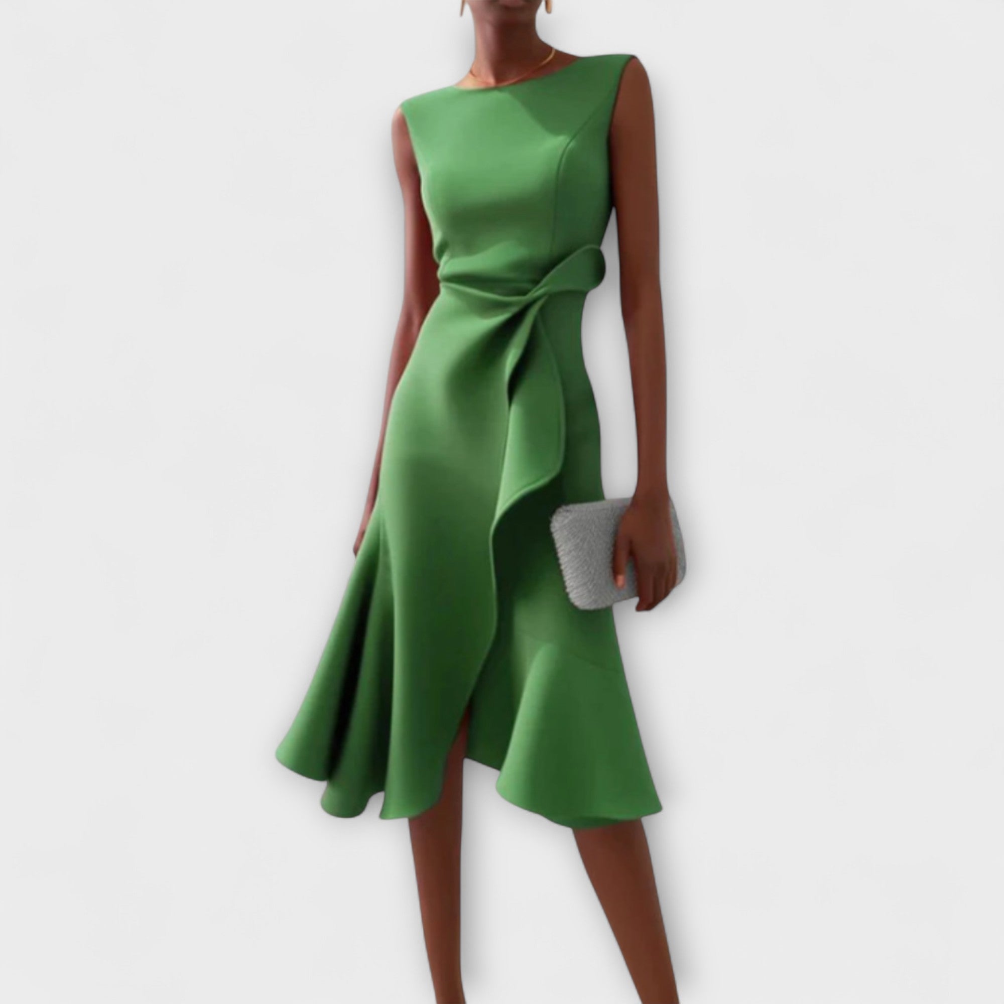 JUDITH | DRAPIERTES ASYMMETRISCH MIDI-JURK