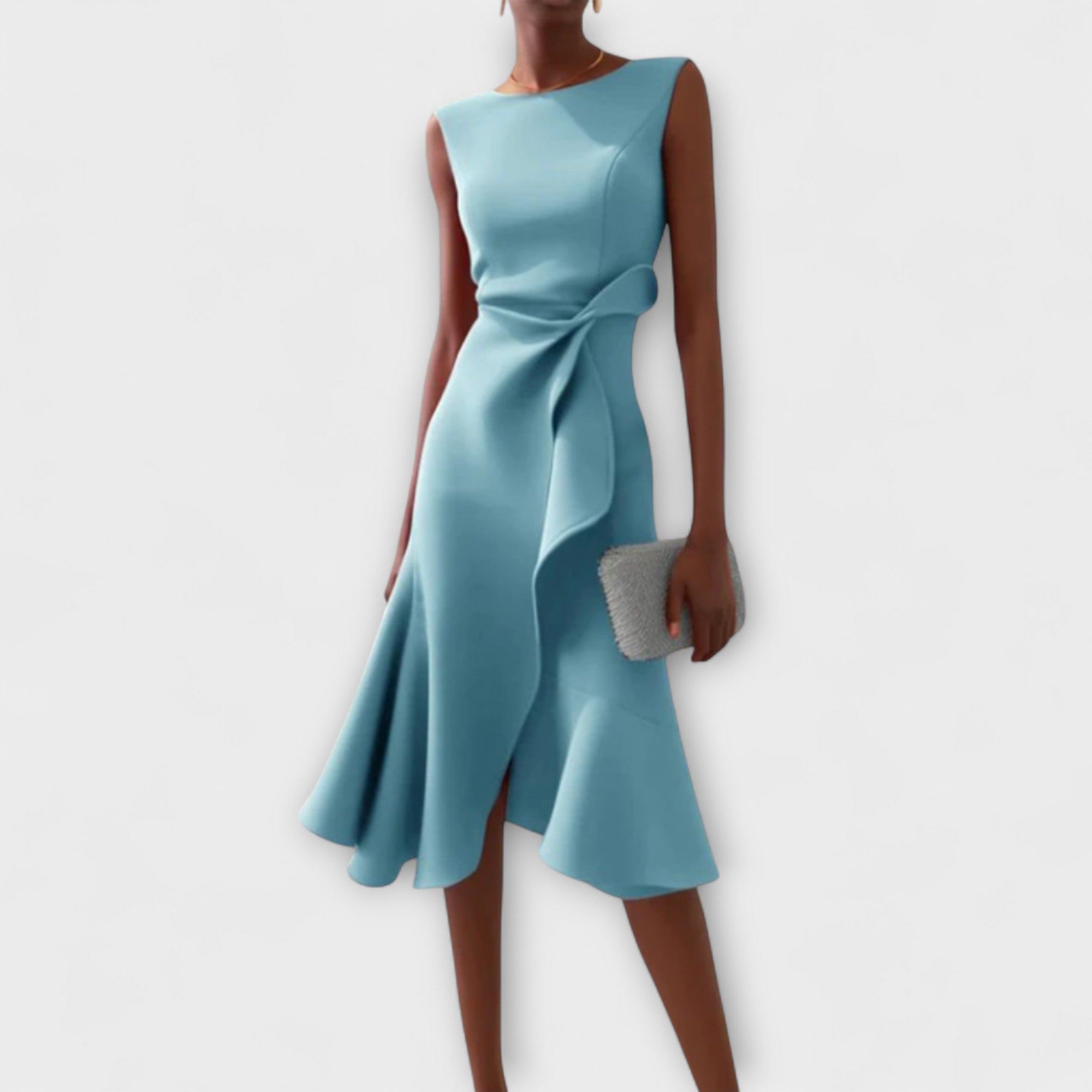 JUDITH | DRAPIERTES ASYMMETRISCH MIDI-JURK