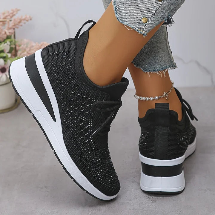 Margriet | Orthopedische sneakers met sprankelende strass