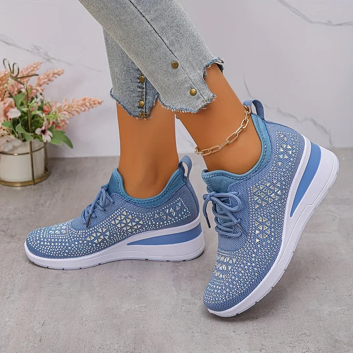 Margriet | Orthopedische sneakers met sprankelende strass