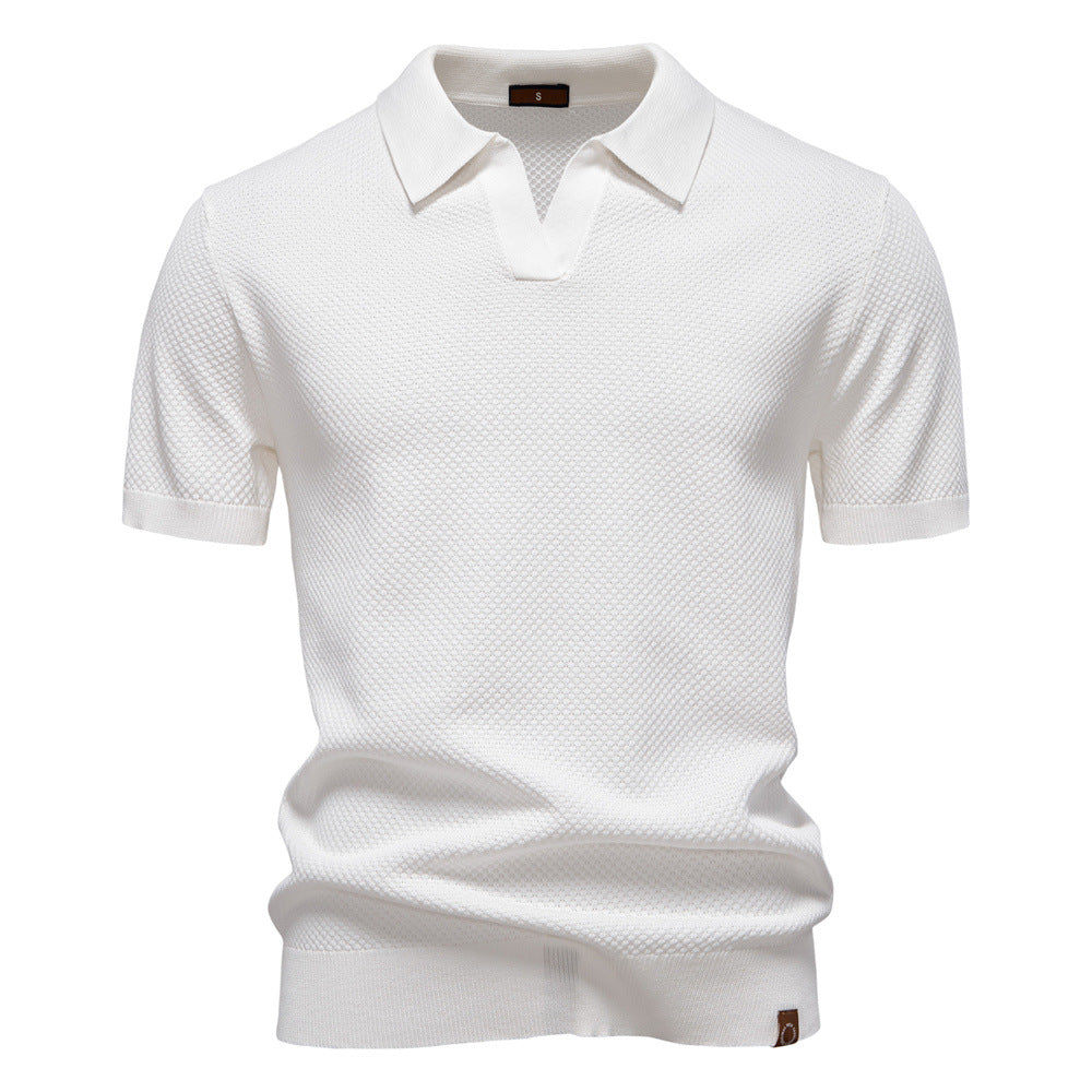 Bruno | Gestructureerd Polo-Shirt