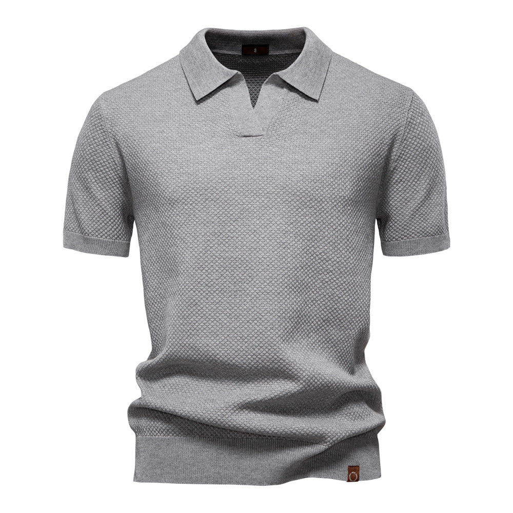 Bruno | Gestructureerd Polo-Shirt