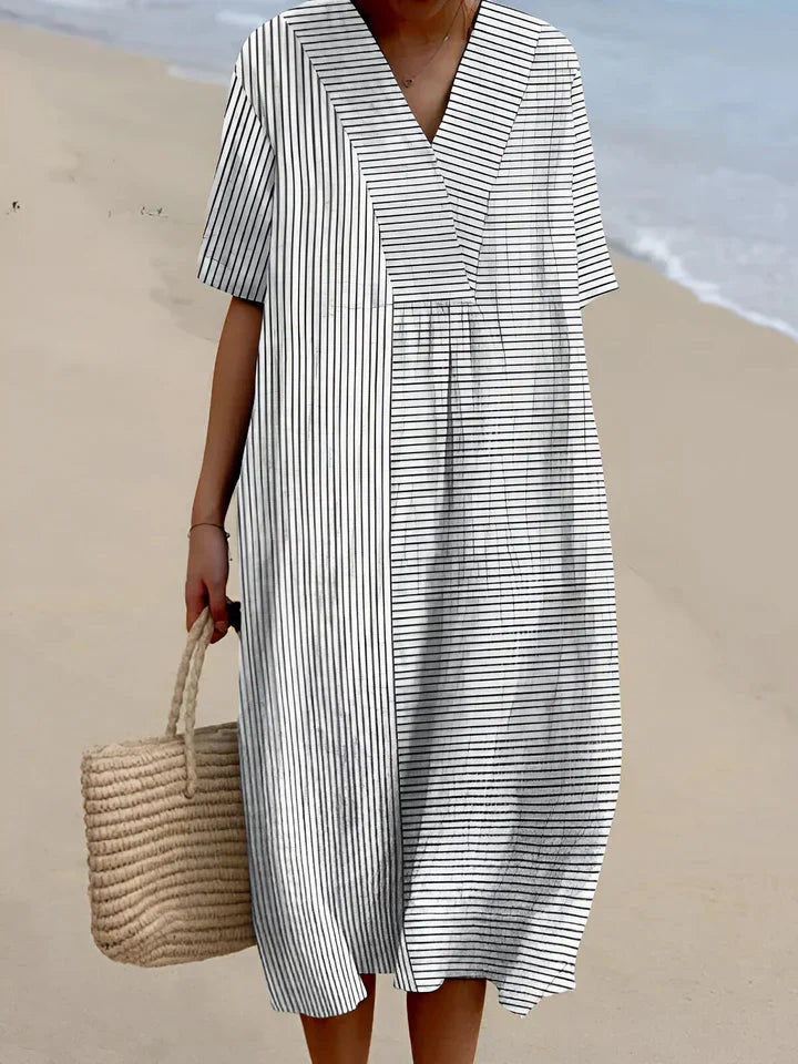 Tonie | Casual Gestreepte Jurk