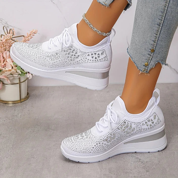Margriet | Orthopedische sneakers met sprankelende strass