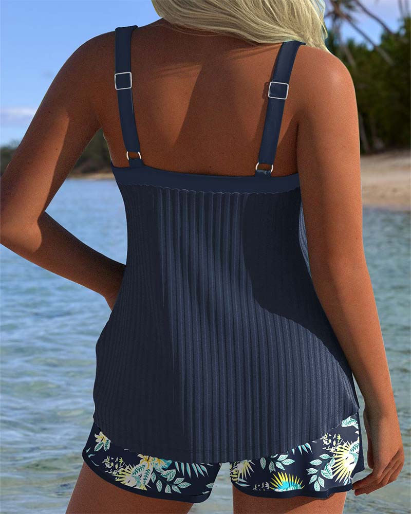 Irene | Tankini Set met Bloemmotieven