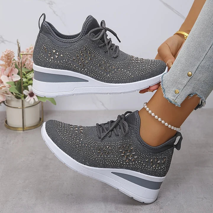 Margriet | Orthopedische sneakers met sprankelende strass