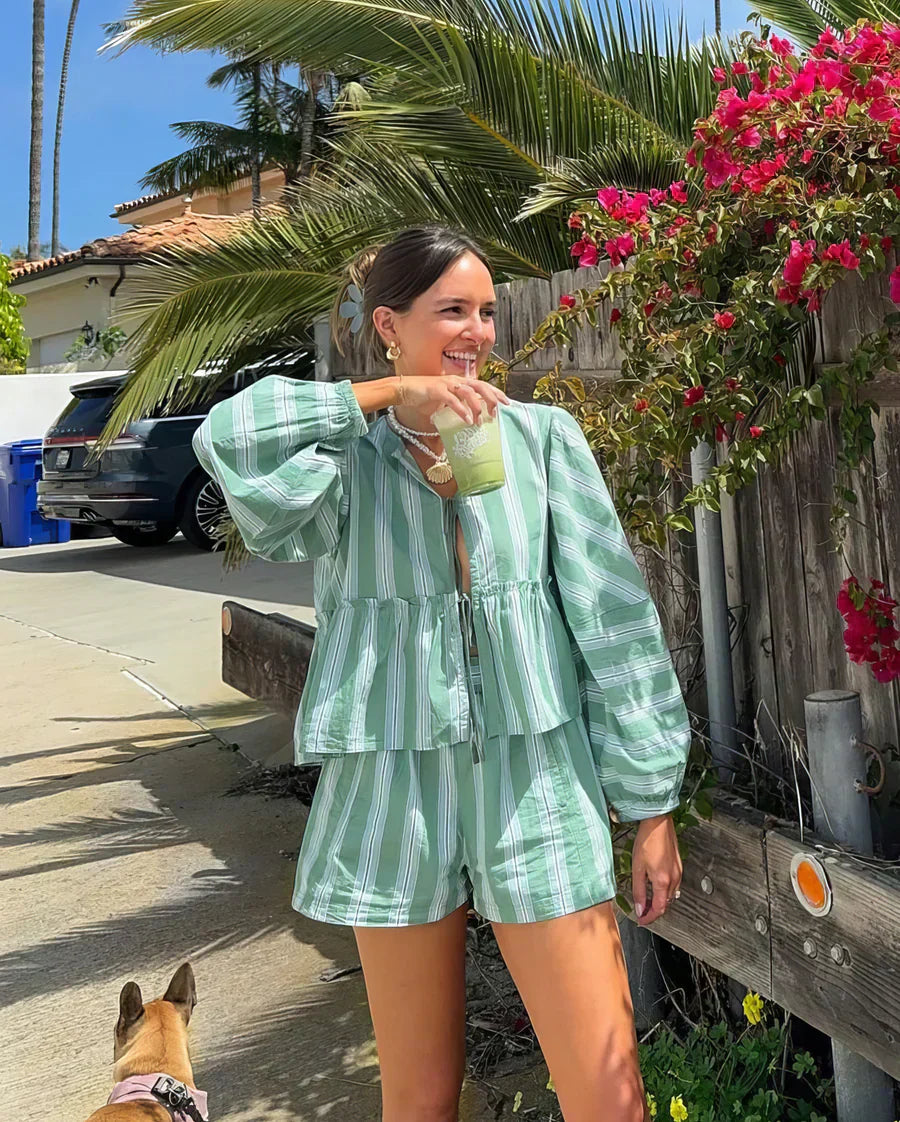 Valerie | Zomer Gestreept Set