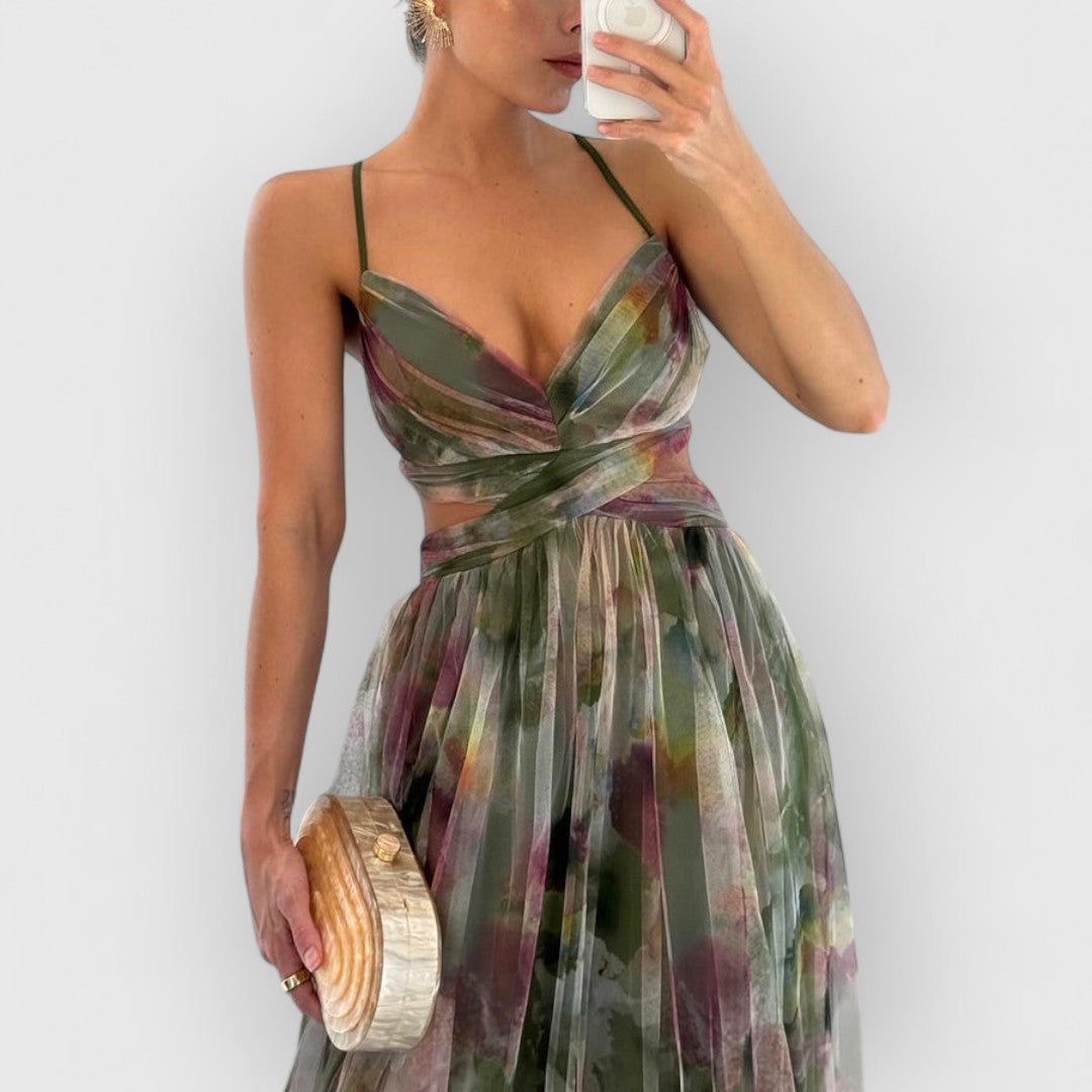 HILDA | MAXI JURK MET BLOEMENPRINT