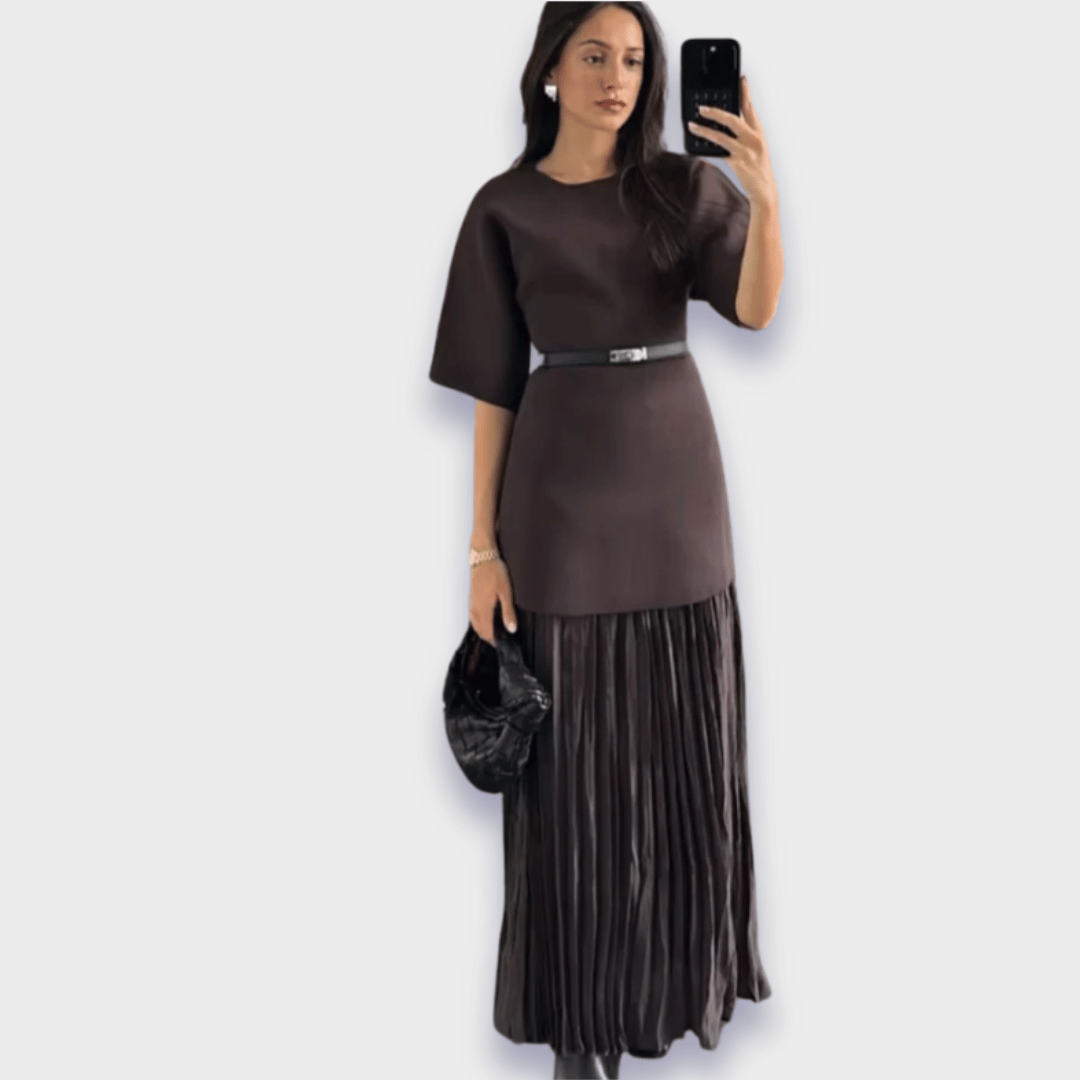 GREET | ELEGANTE JURK VAN KOSTBAAR STOF