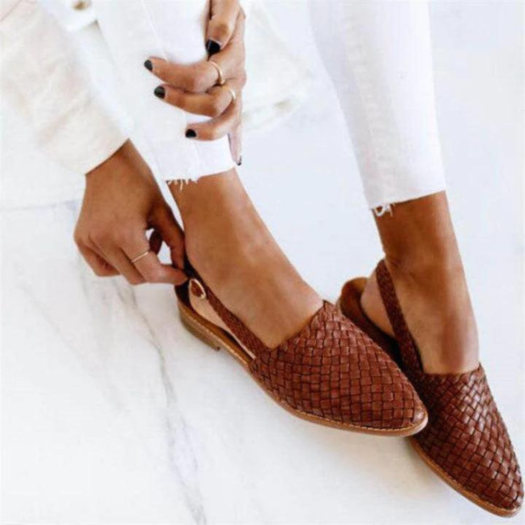 TALITA™ | Ambachtelijke Lage Sandalen