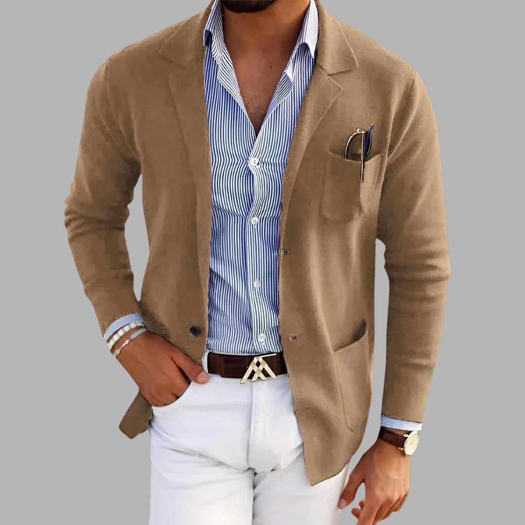 Karl | Lichtgewicht Strickblazer voor Elegantie en Comfort