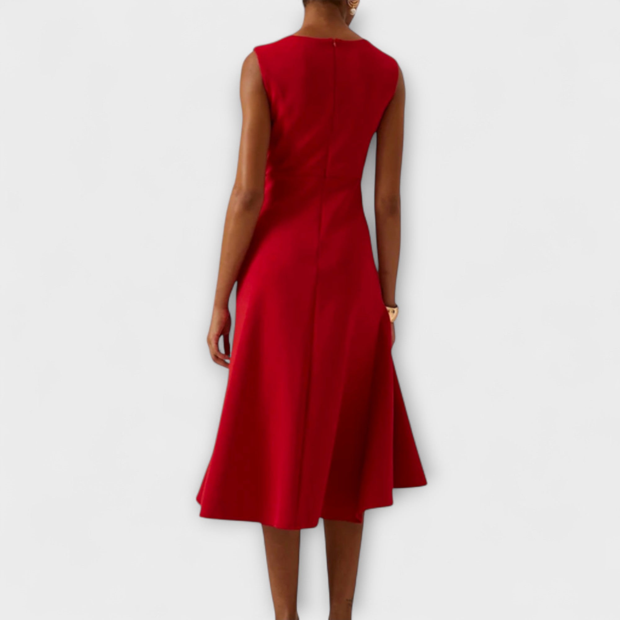 JUDITH | DRAPIERTES ASYMMETRISCH MIDI-JURK
