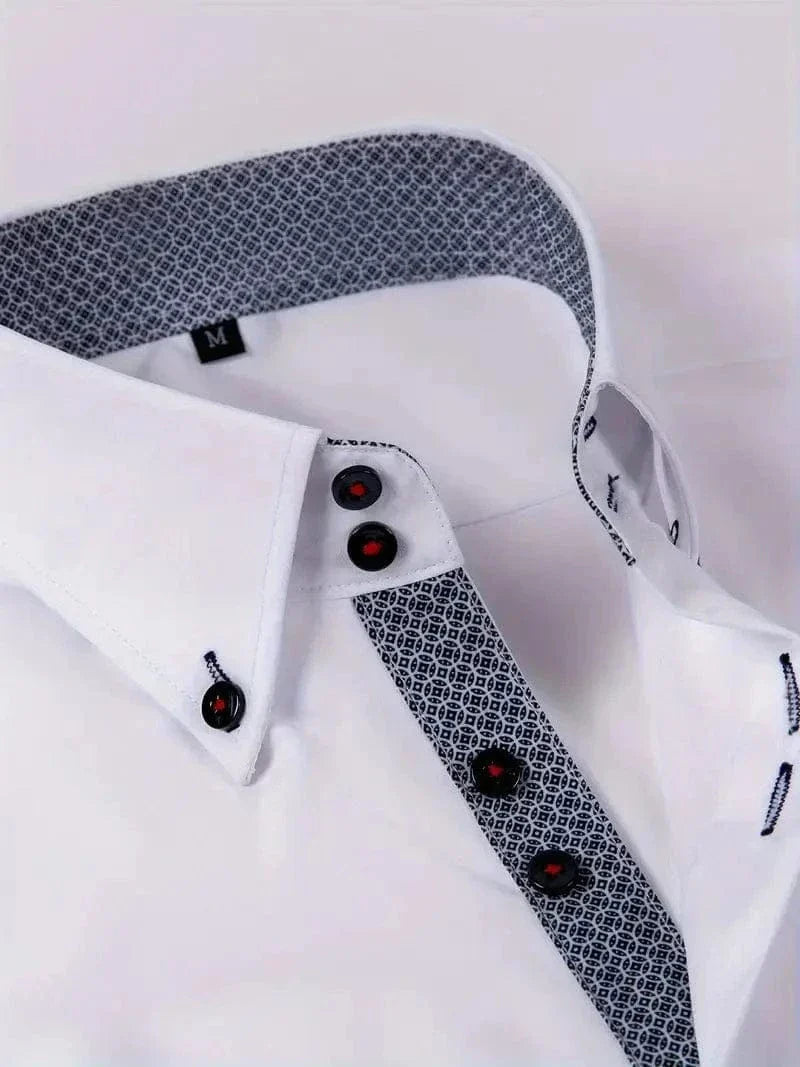 Gabriël | Hank Kent Dual-Tone Katoenen Overhemd
