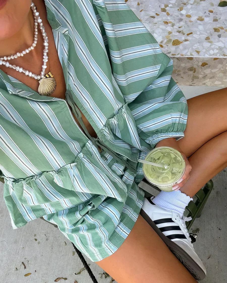 Valerie | Zomer Gestreept Set