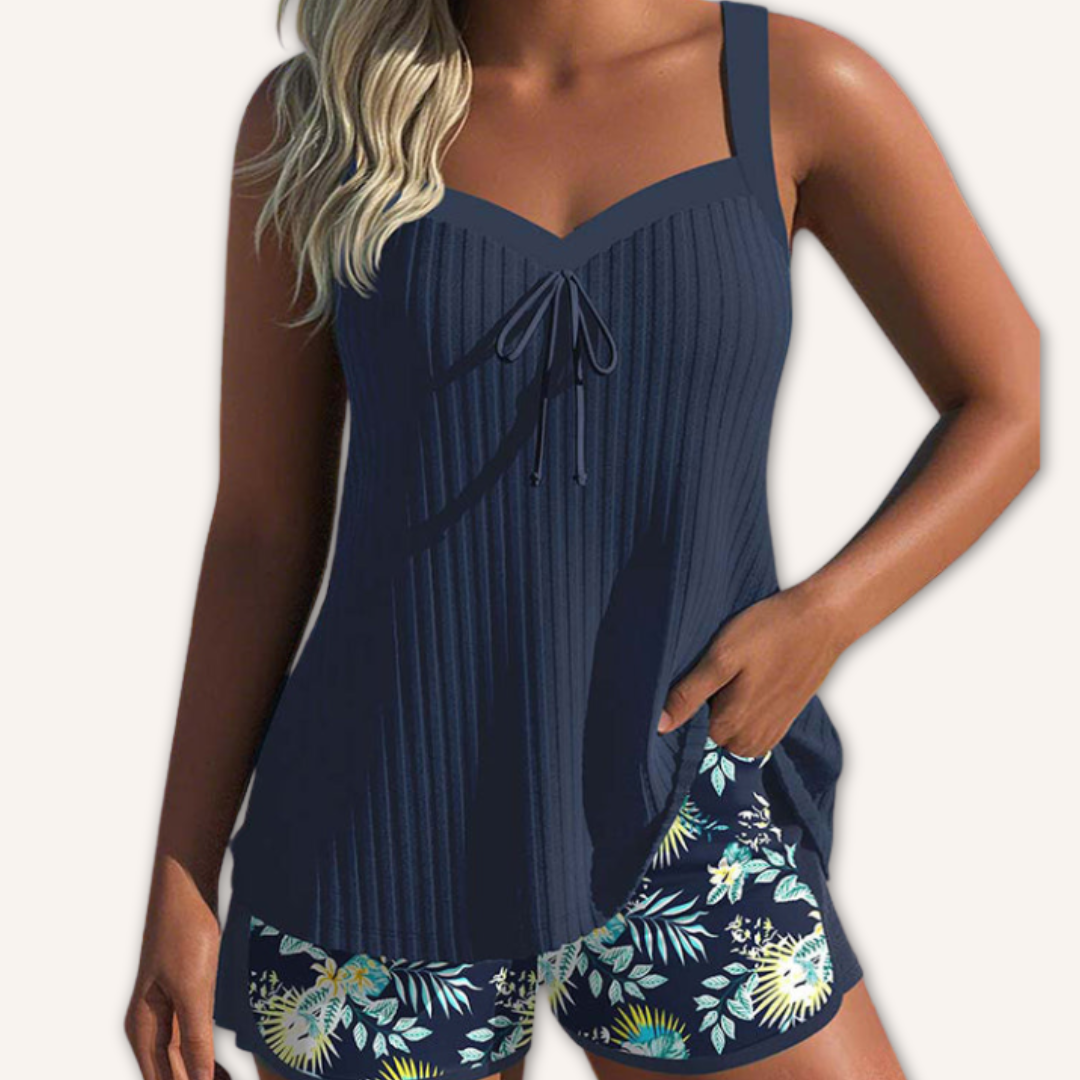Irene | Tankini Set met Bloemmotieven