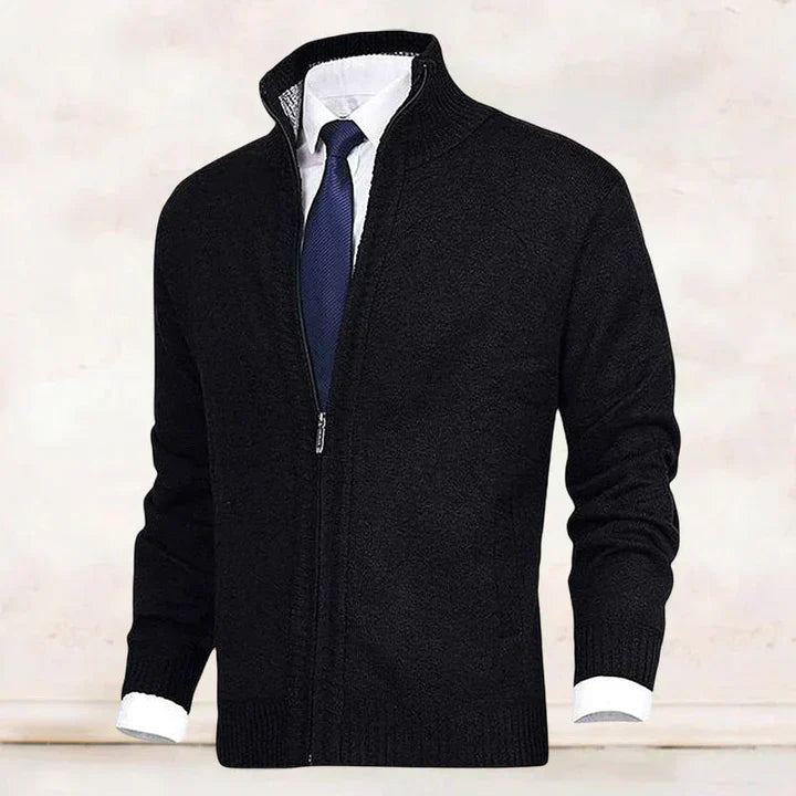 MATTEO™ | PREMIUM CARDIGAN MET HOOGE KRAAG EN RITSSLUITING