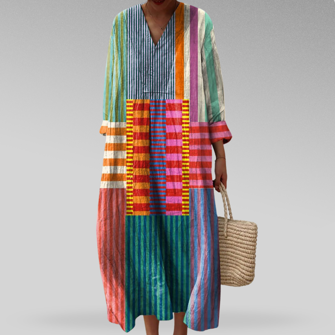 Marije | Elegante geometrische jurk