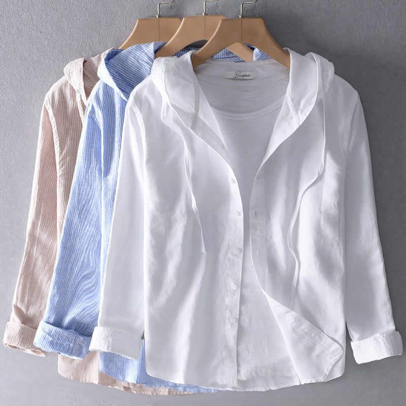 VIRGINIA | Lichte casual en veelzijdige blouse met capuchon