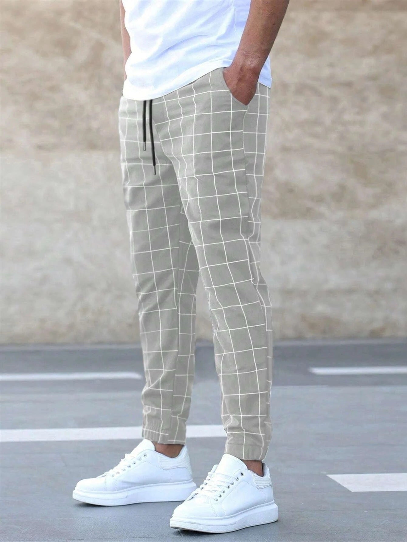 WILLEM | HEREN JOGGINGBROEK MET RUITPATROON